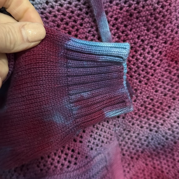 Unique Prana open weave hooded sweater S - Picture 5 of 7